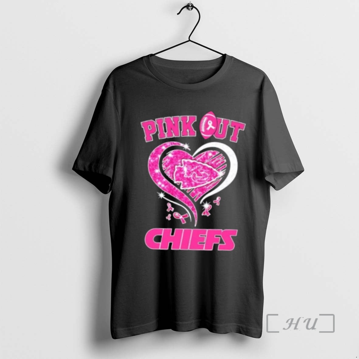 Officials Kansas City Chiefs Football X Pink Out Hearts