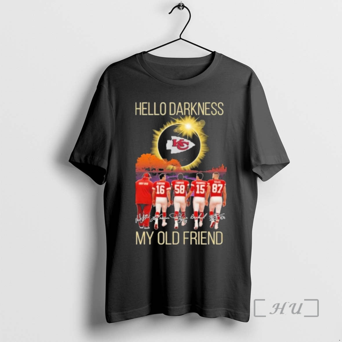 Officials Kansas City Chiefs Hello Darkness My Old Friend Premium T Shirt Sweater
