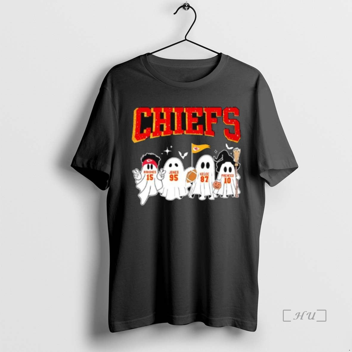 Officials Kansas City Football Halloween Mahomes Jones Kelce Pacheco Ghosts Premium T Shirt Sweater