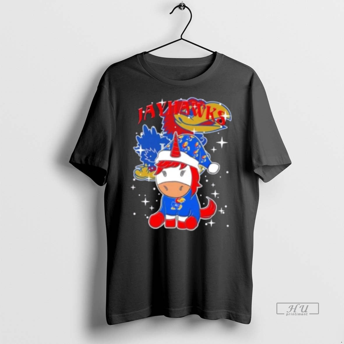 Officials Kansas Jayhawks Football X Unicorn Merry Christmas Premium Tee Shirt Sweater