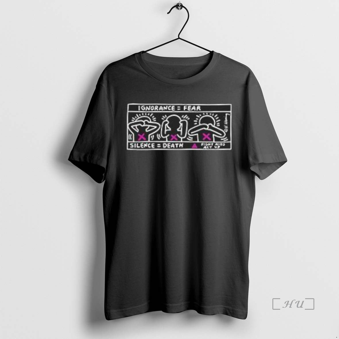 Officials Keith Haring Ignorance Fear Silence Death Premium T Shirt Sweater