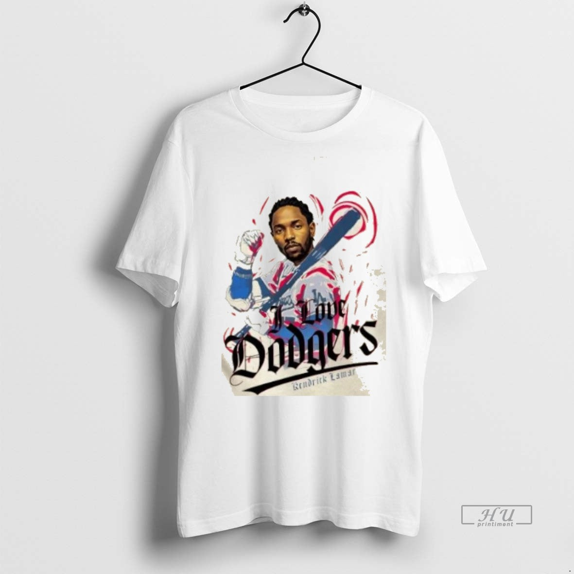 Officials Kendrick Lamar I Love Los Angeles Dodgers Baseball Premium Tee Shirt Sweater