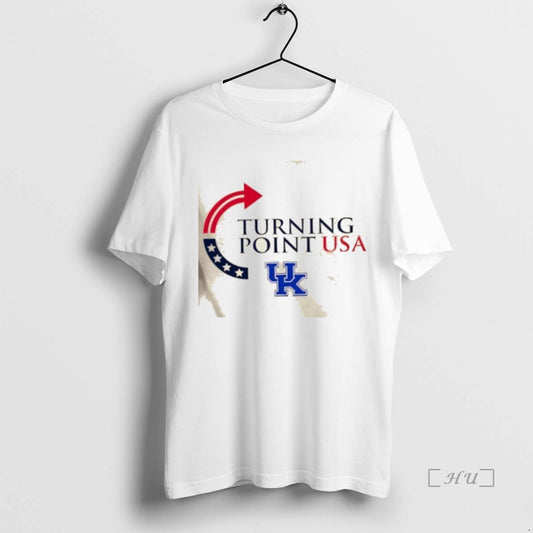 Officials Kentucky University X Turning Point Usa Freedom Charlie Kirk 2 Sided Premium T Shirts