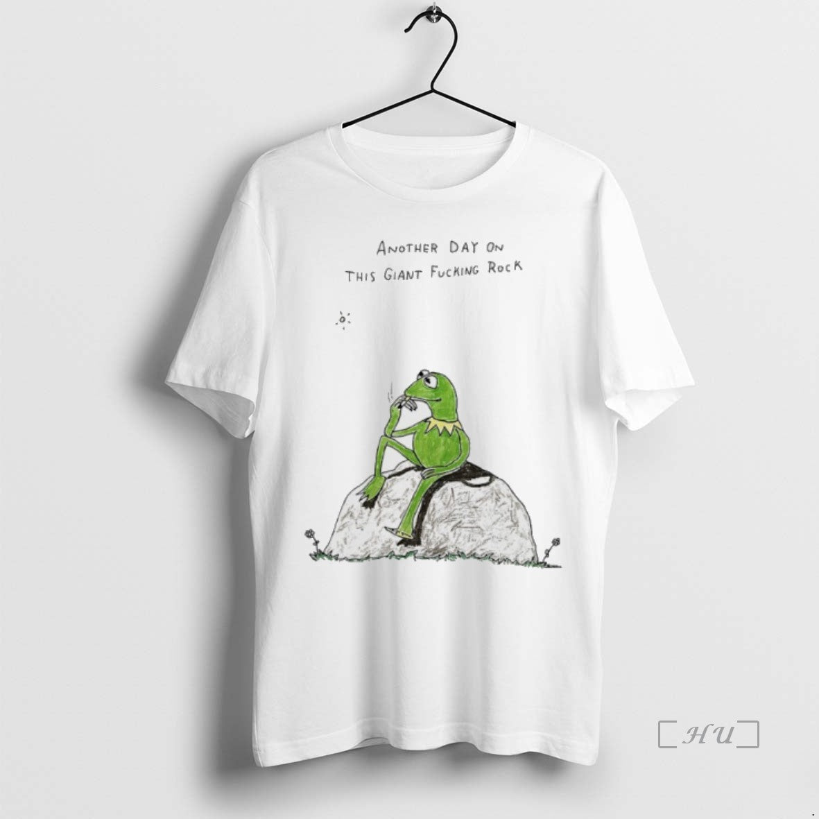 Officials Kermit The Frog Smoking Another Day On This Giant Fucking Rock T Shirts Sweater