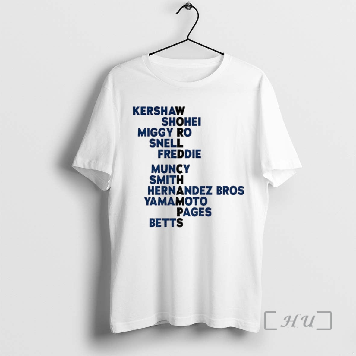 Officials Kershaw Shohei Miggy Ro Snell Freddie Los Angeles Dodgers Baseball World Champs Acrostic Mlb
