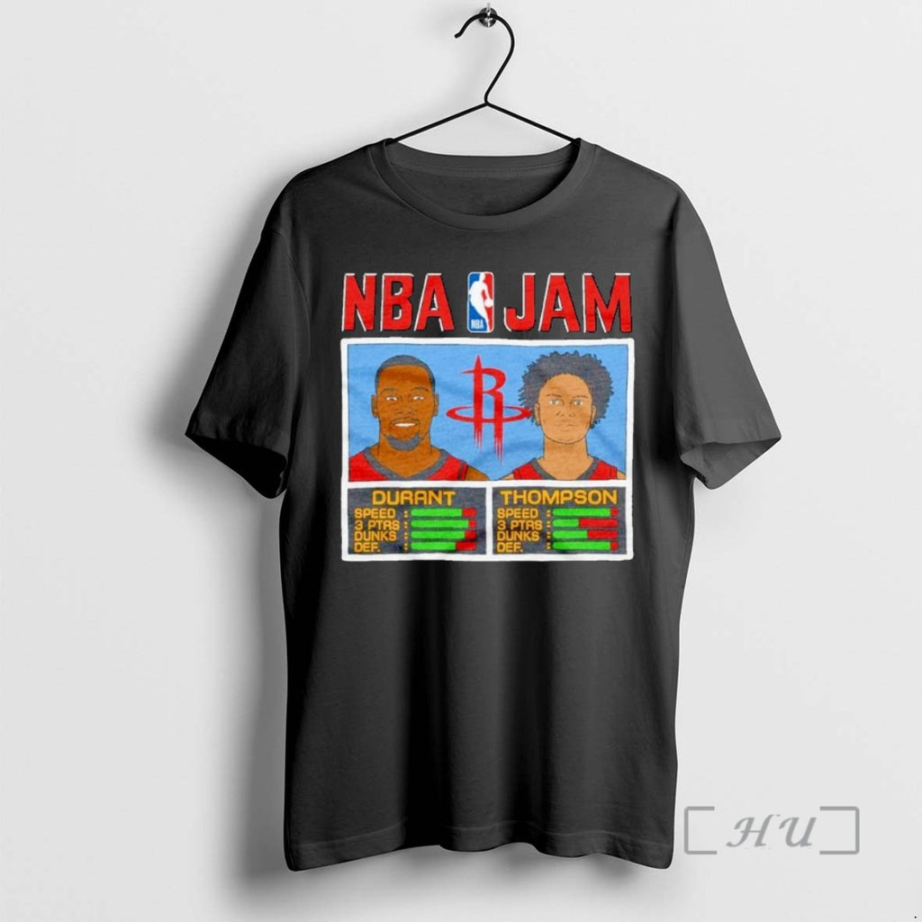 Officials Kevin Durant And Klay Thompson Houston Rockets Nba Jam Ornaments T Shirt Sweater