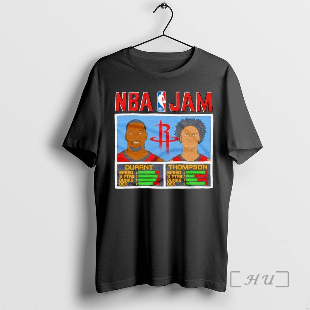 Officials Kevin Durant And Klay Thompson Houston Rockets Nba Jam Ornaments T Shirt Sweater