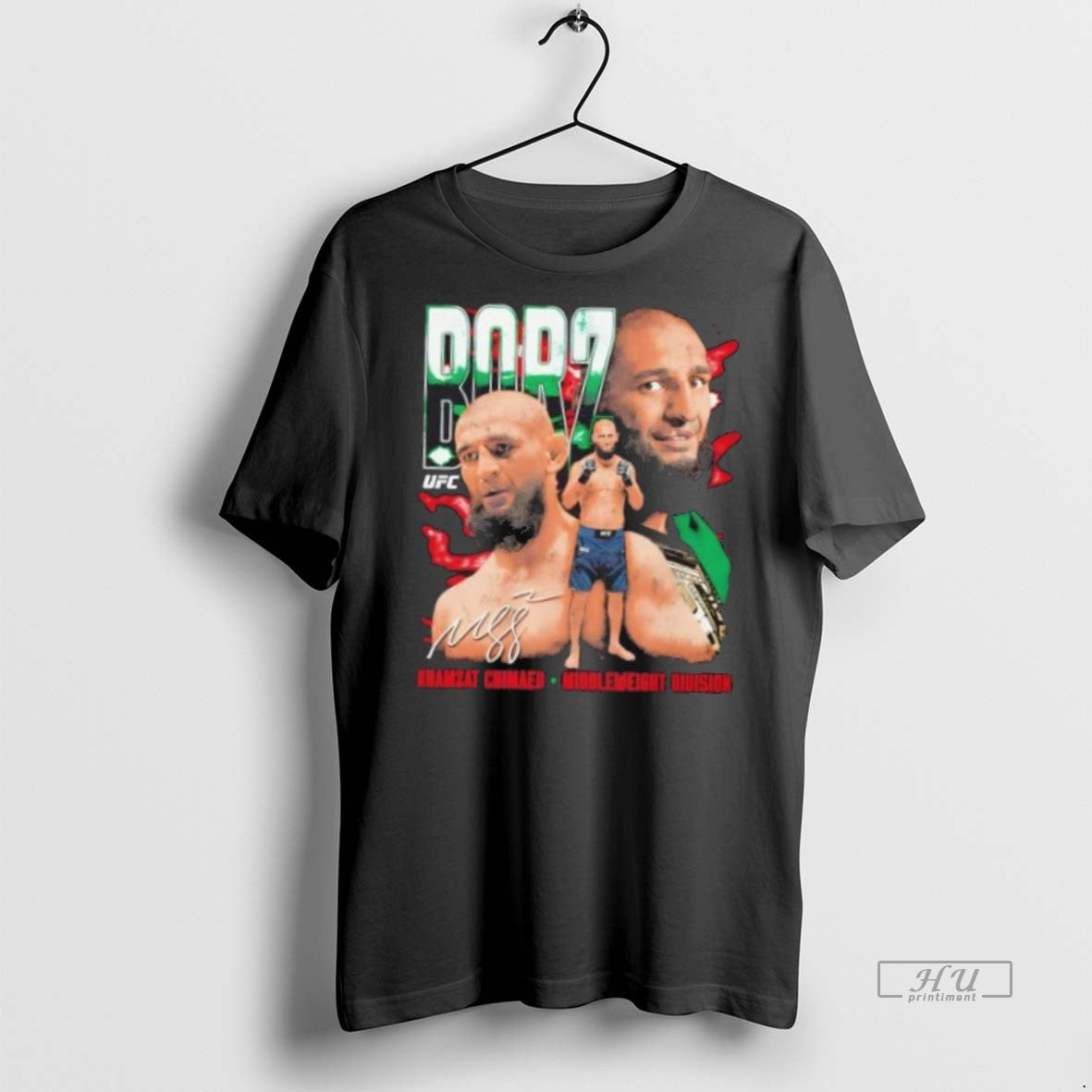 Officials Khamzat Chimaev Middleweight Vintage Signature Premium Tee Shirt Sweater