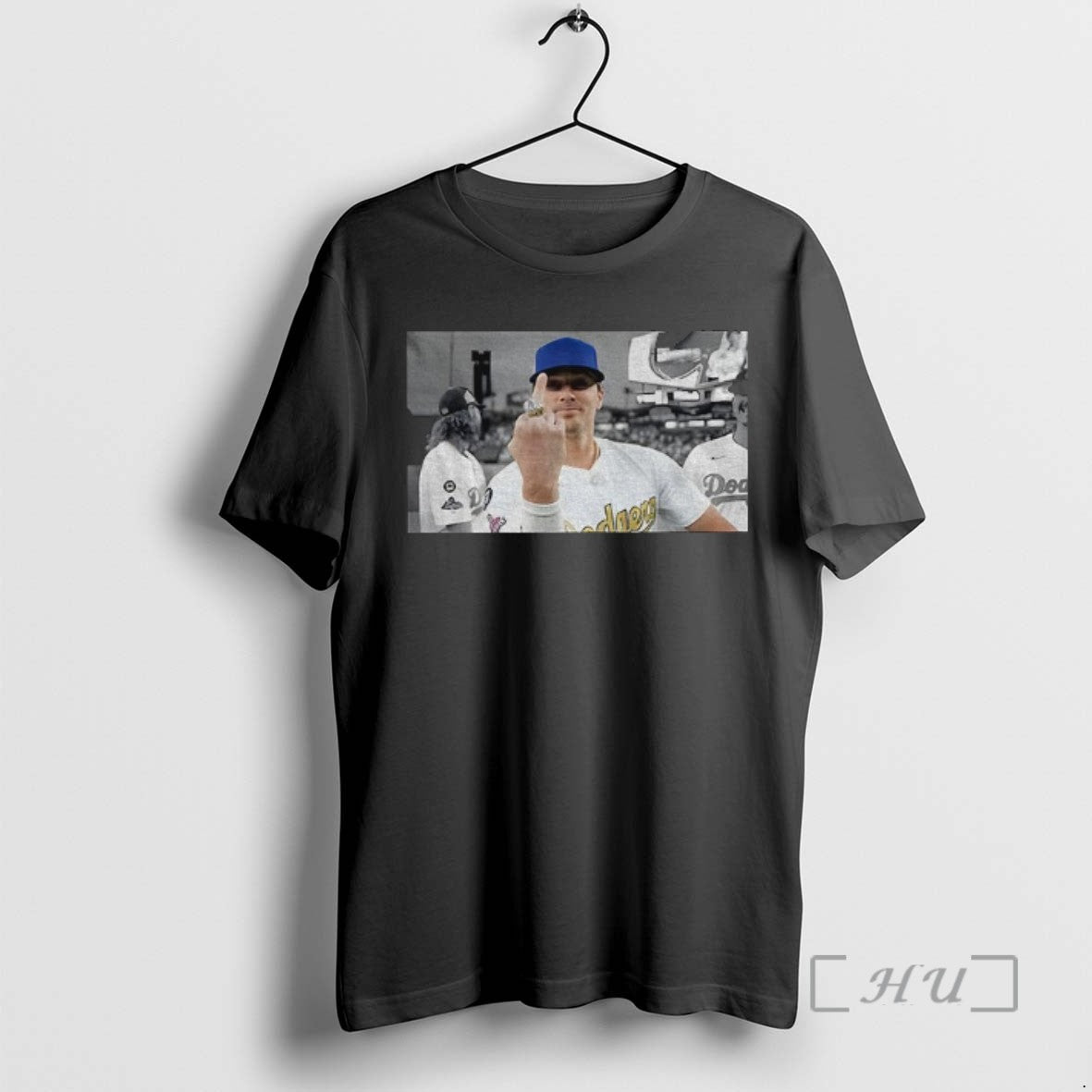 Officials Kike Hernandez Funny Middle Finger Los Angeles Dodgers Baseball Championship Game Day 2025 Tee