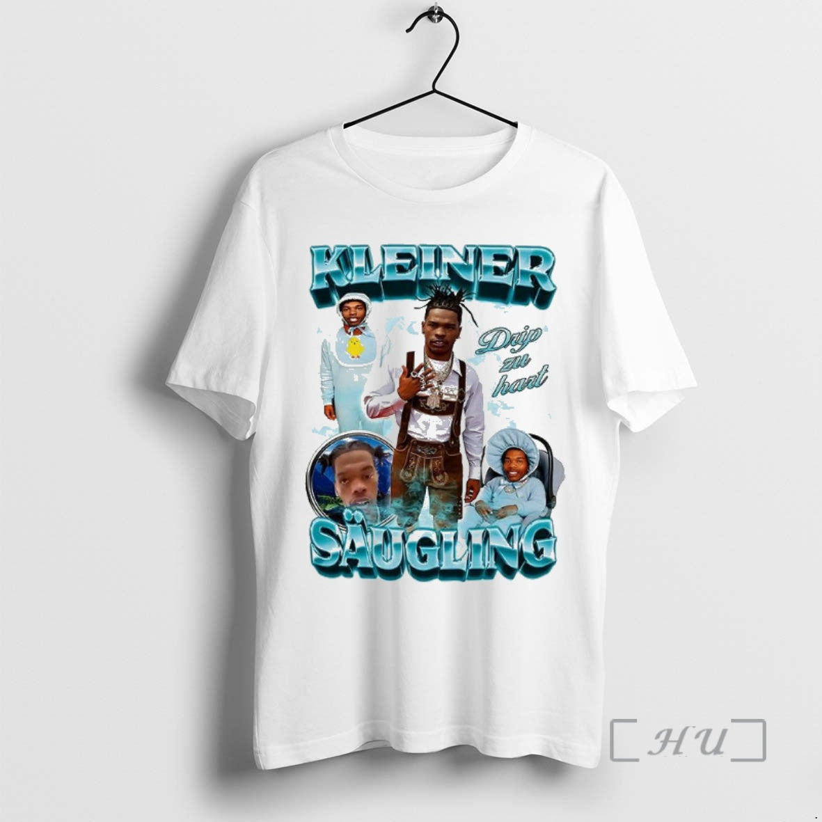 Officials Kleiner Saugling Drip Zu Heart Collage 90s Vintage