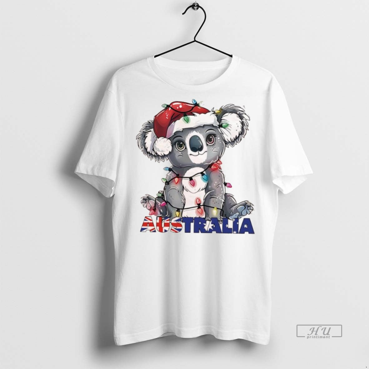 Officials Koala Santa Hat Merry Chrismas Australias Premium Tee Shirt Sweater