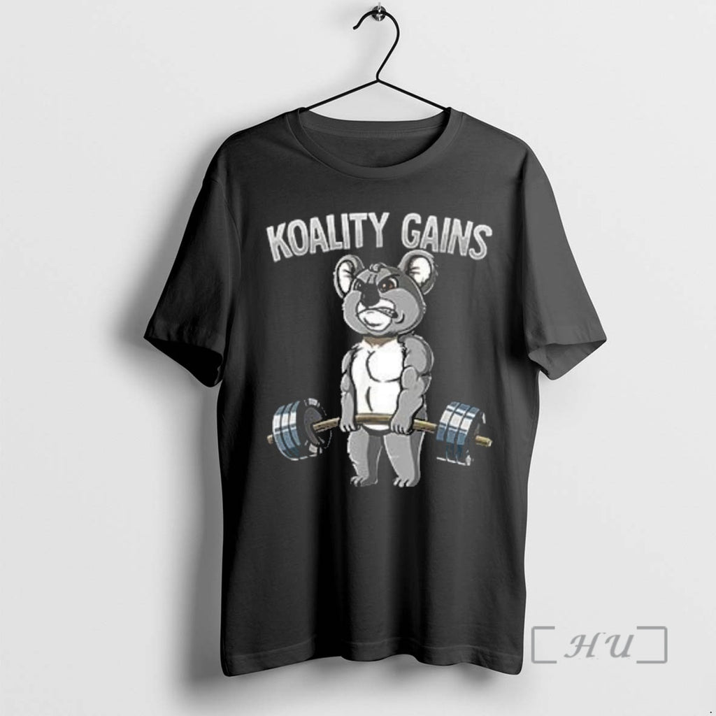 Officials Koality Gains Koala Gym Bodybuilding Vintage Gym T Shirt Sweater
