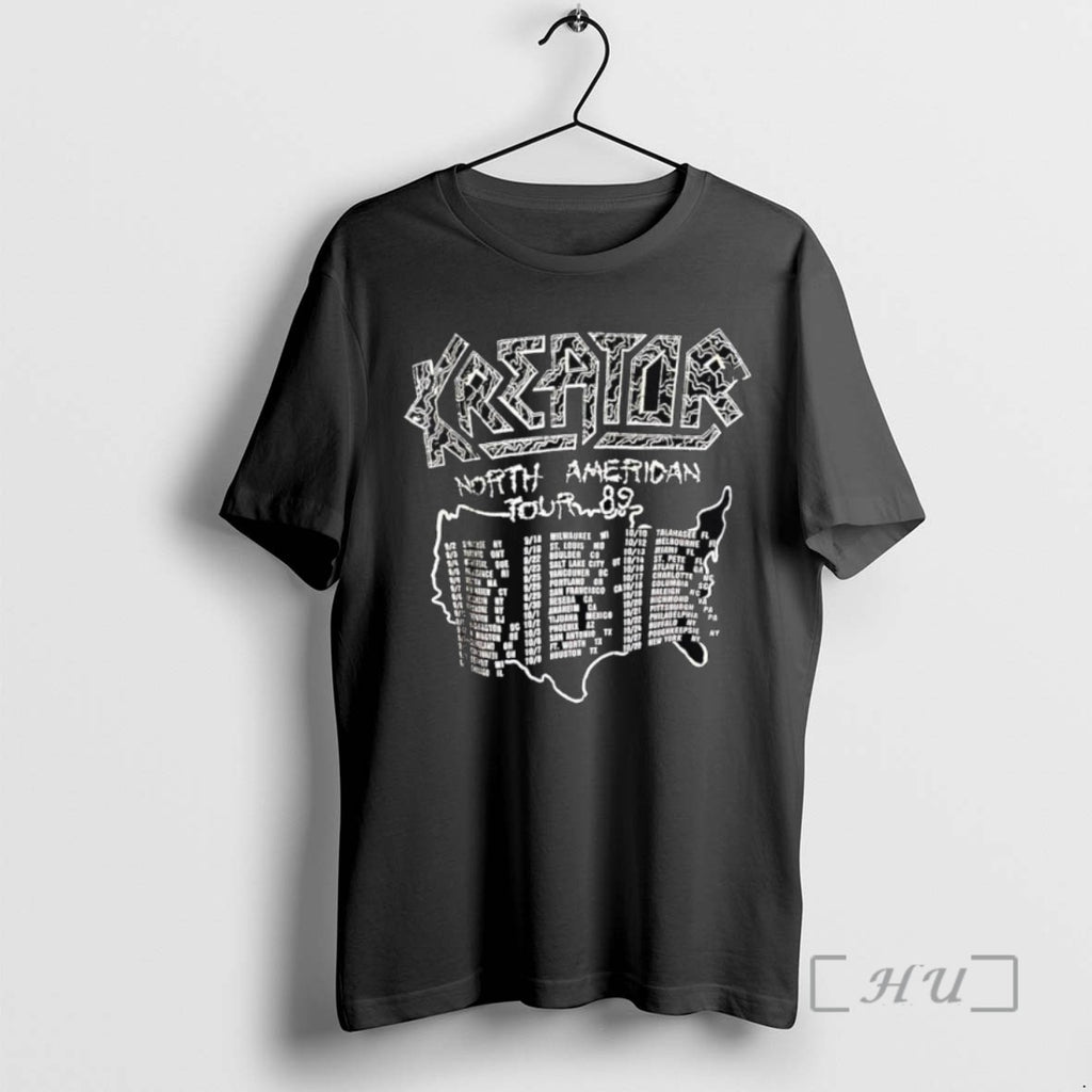 Officials Kreator Not American Tour 89 List City B T Shirt Sweater