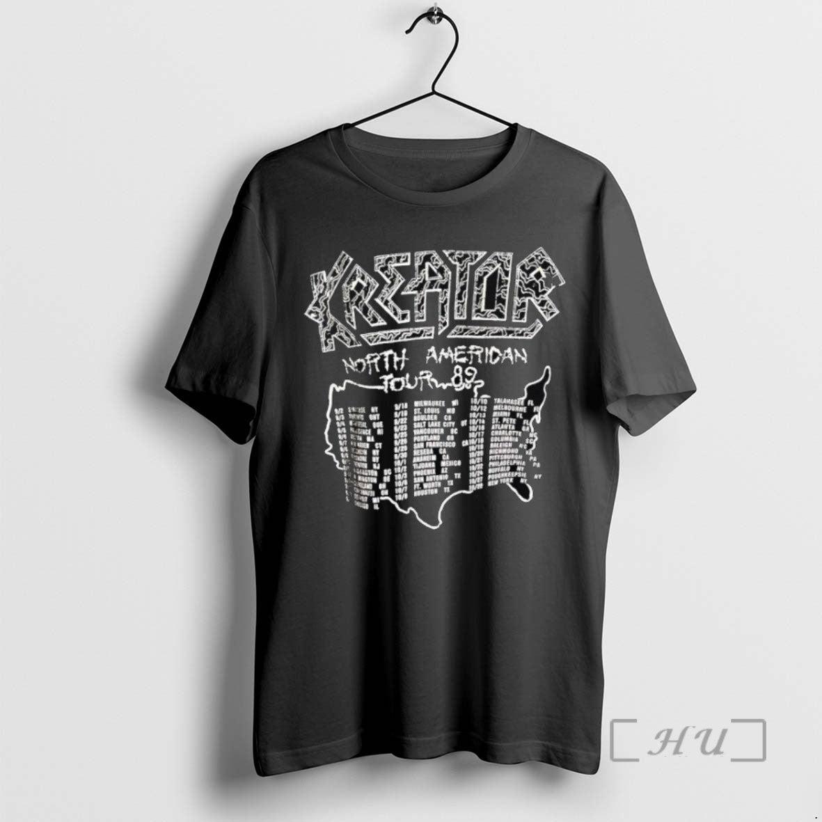 Officials Kreator Not American Tour 89 List City B T Shirt Sweater