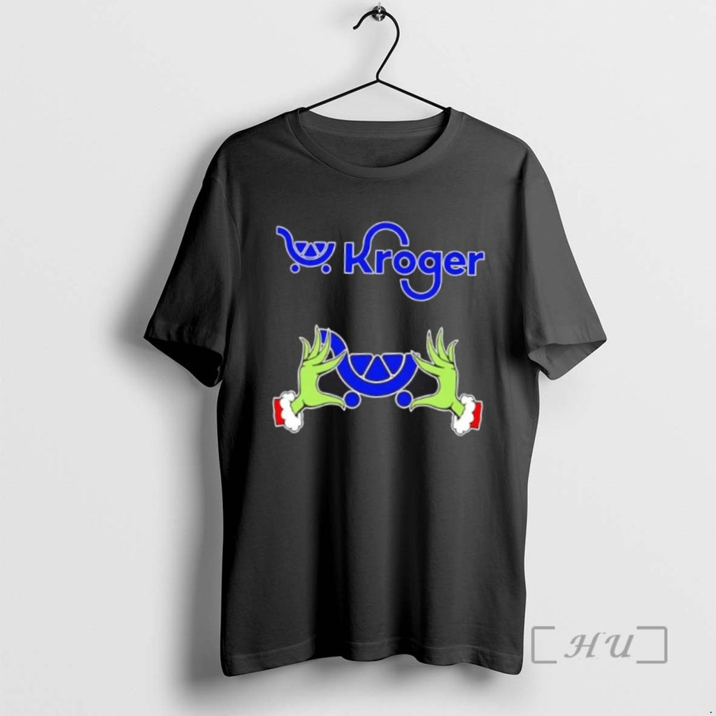Officials Kroger X Grinch Hands Merry Christmas Tee Shirt Sweater