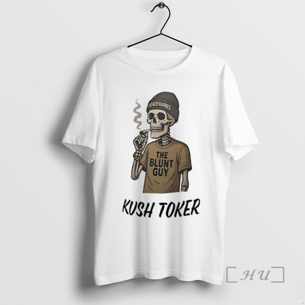 Officials Kush Toker The Blunt Guy Skeleton Smoking Premium T Shirt Sweater