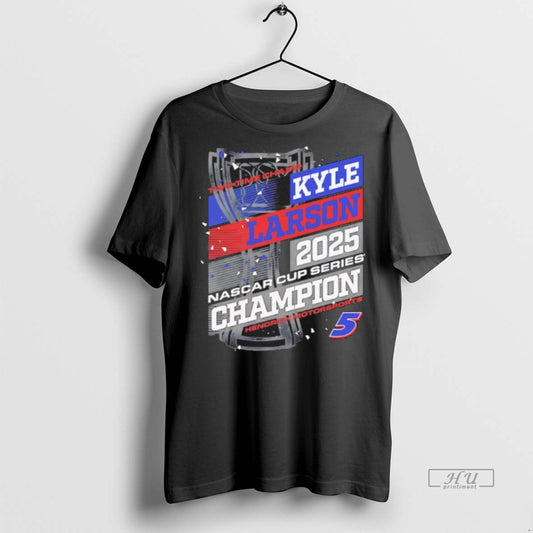 Officials Kyle Larson H2025 Nascar Cup Series 2 Time Champion Trophies Premium Tee Shirt Sweater