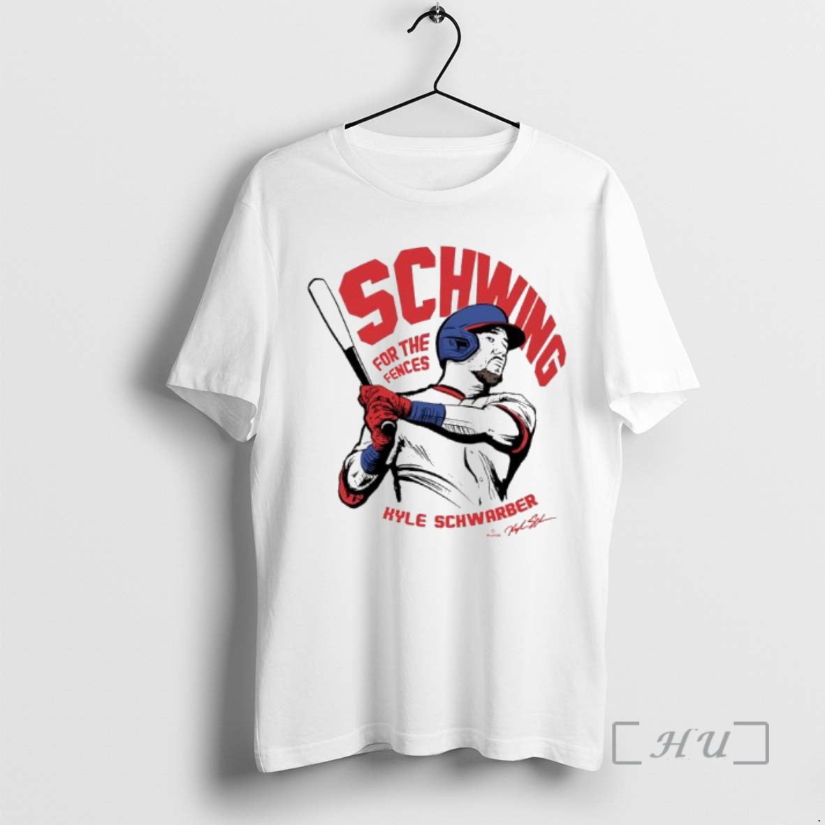 Officials Kyle Schwarber Philadelphia Baseball Schwing For The Fences Signature Moment Premium T Shirt Sweater