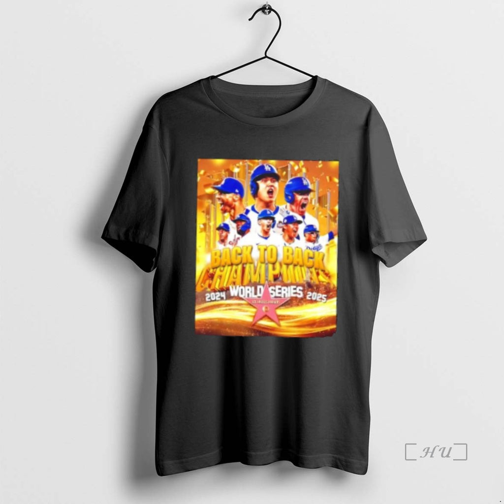 Officials La Dodgers 2024 2025 Back To Back World Series Champions Premium T Shirt Sweater