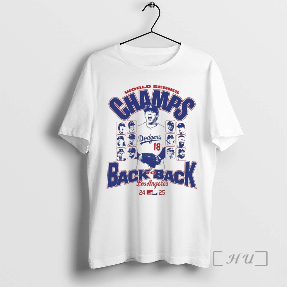Officials La Dodgers Back To Back 24 25 World Series Champs Premium T Shirts Sweater
