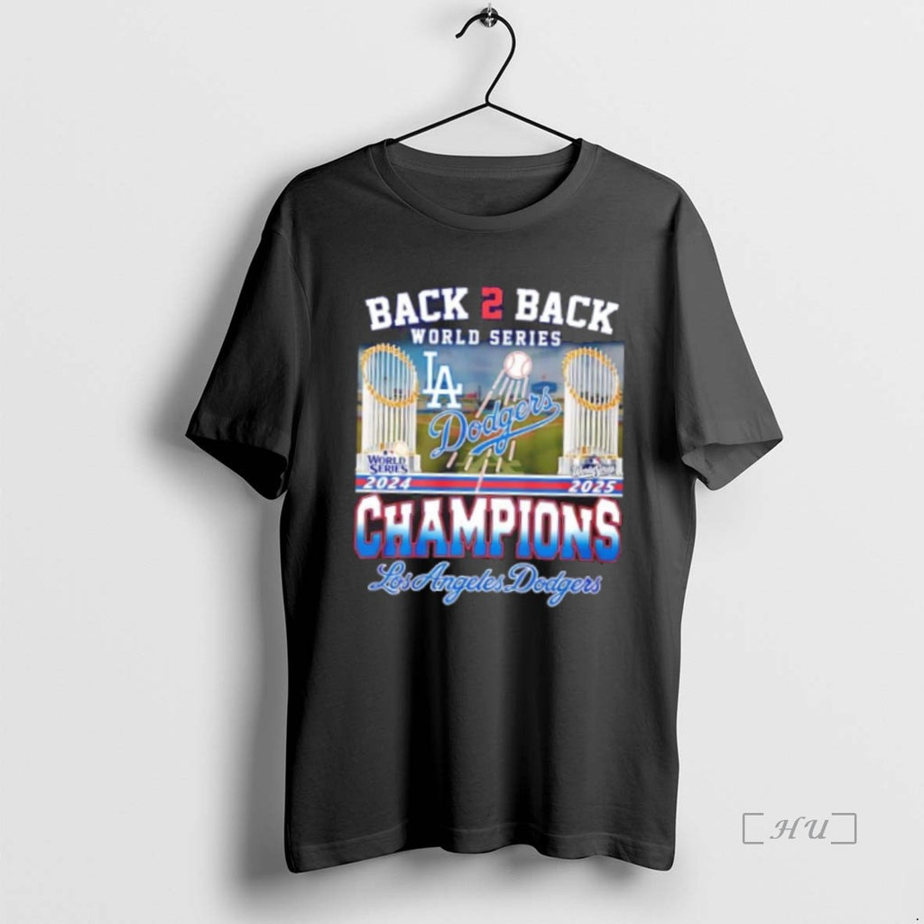 Officials La Dodgers Back To Back 2024 2025 World Series Champions Trophy