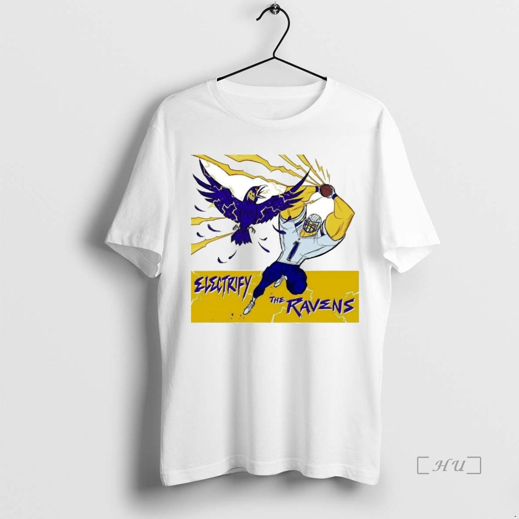Officials La Chargers Quentin Johnston Electrify The Ravens Premium T Shirt Sweater