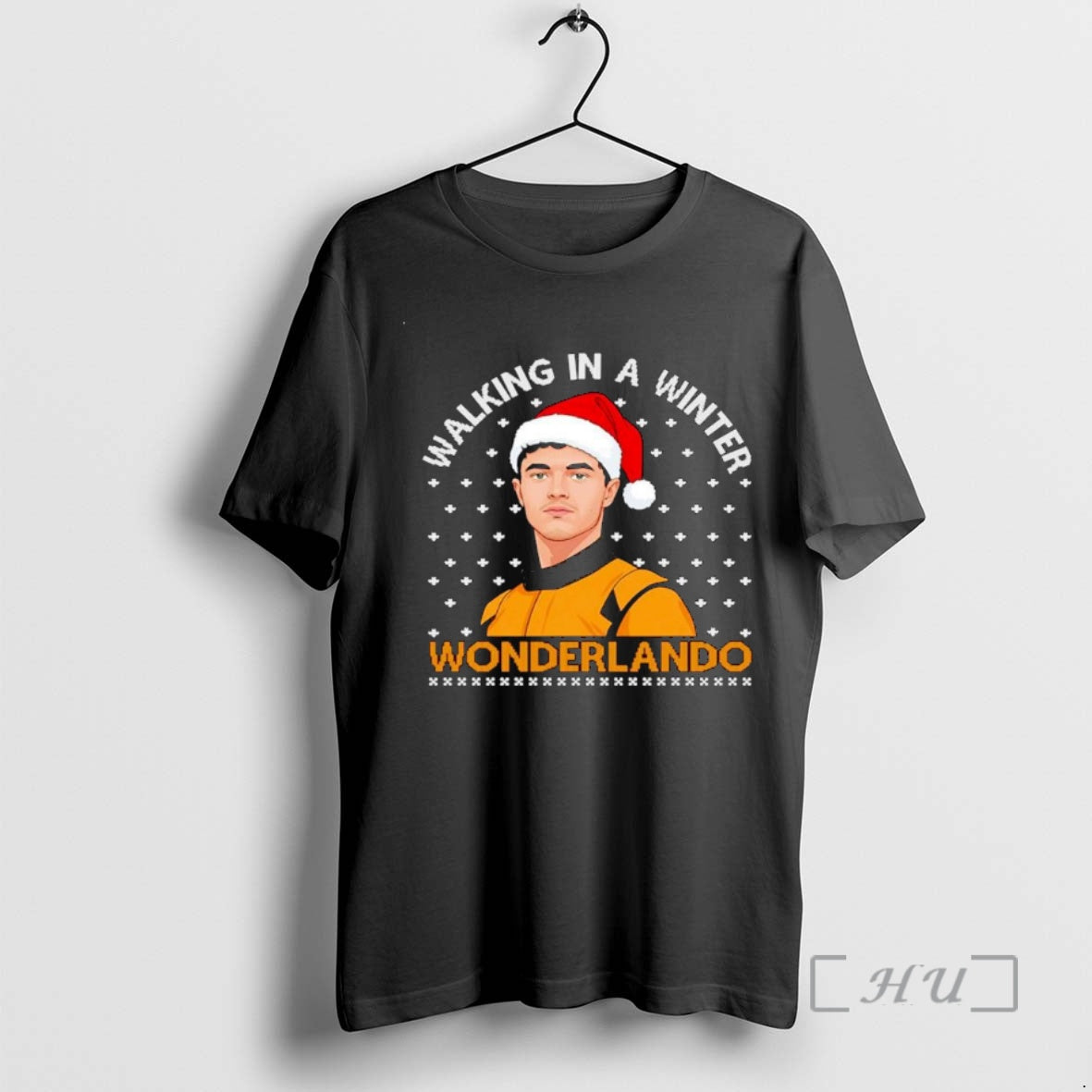 Officials Lando Norris Walking In A Winter Wonderlando Christmas Ornaments Premium T Shirt Sweater