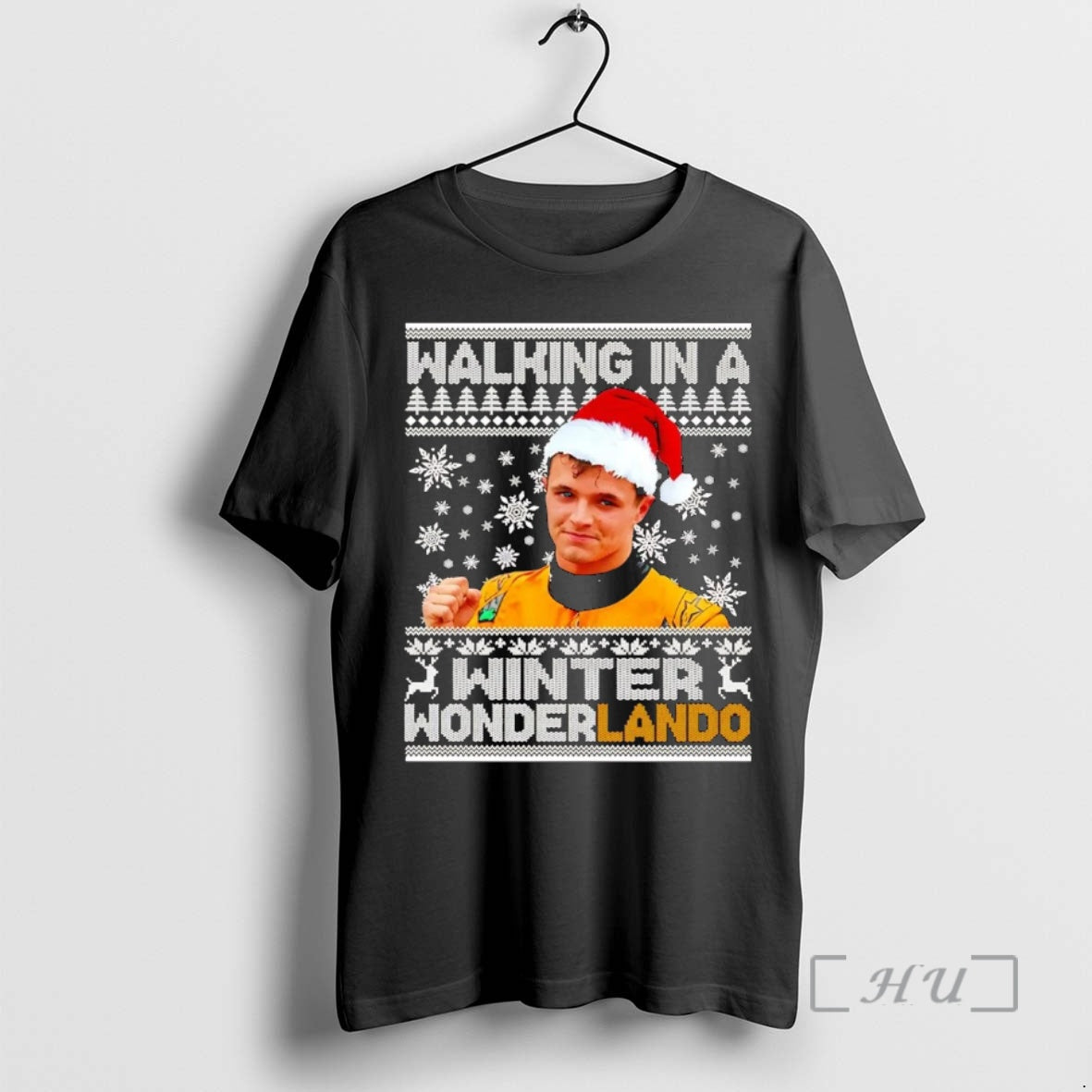 Officials Lando Walking In A Winter Wonderlando Christmas Premium T Shirt Sweater