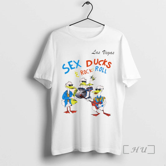 Officials Las Vegas Sex Ducks And Rock And Roll Music Tee Shirt Sweater