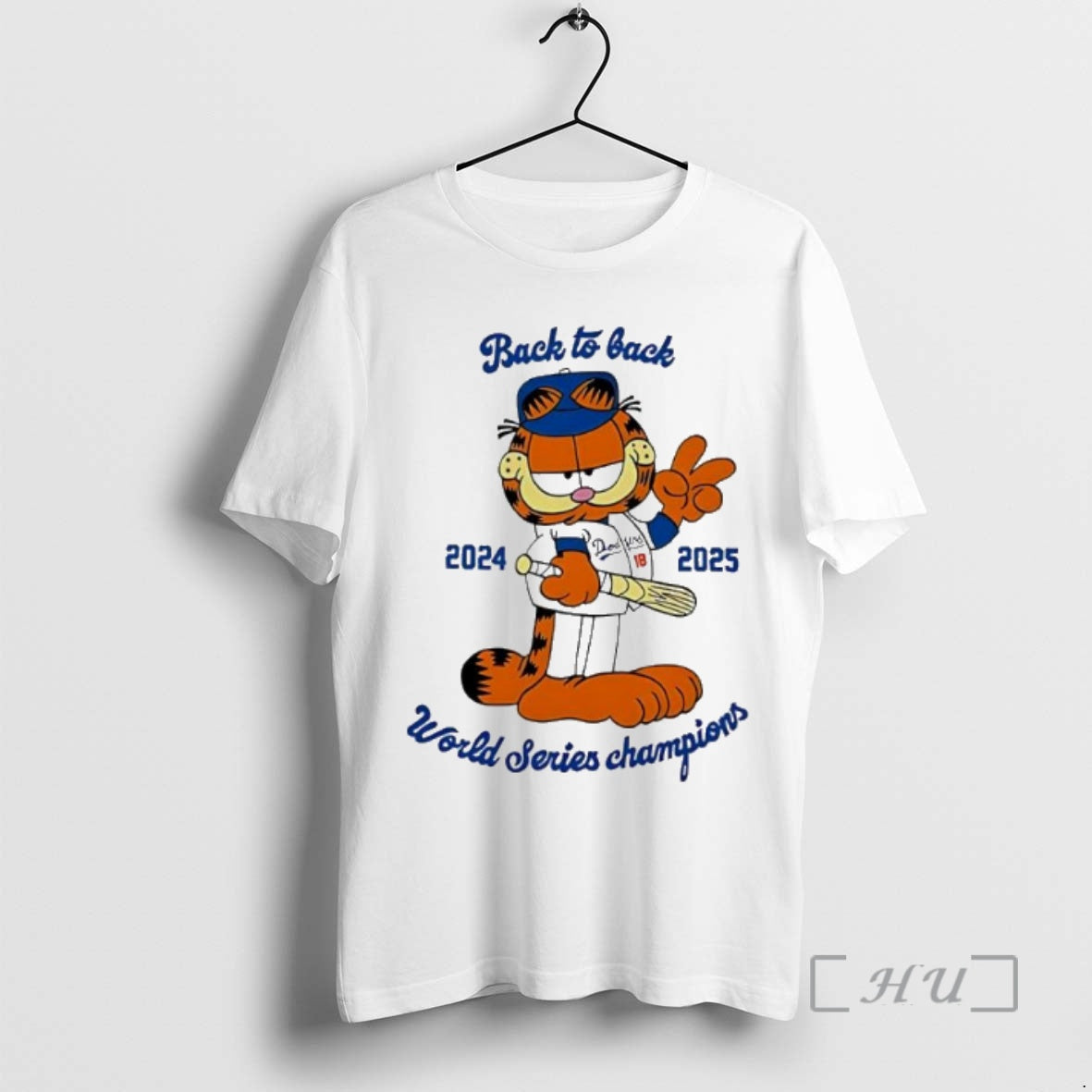 Officials Lasagna Lover Cat Back To Back 2024 2025 World Series Champions Premium T Shirts