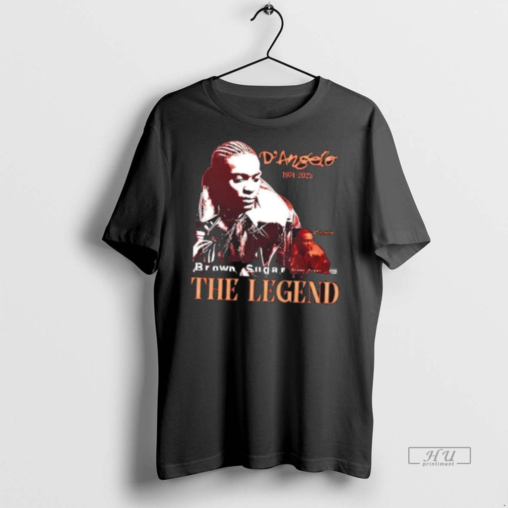 Officials Legendary Rb Singer Dangelo Rest In Peace 2 Sided Graphic Tee Shirt Sweater