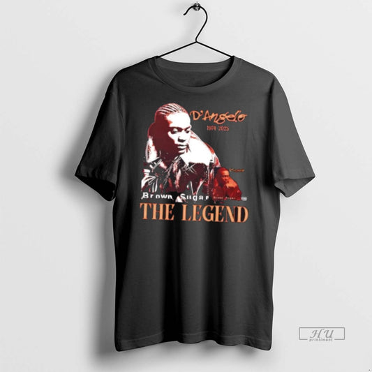Officials Legendary Rb Singer Dangelo Rest In Peace 2 Sided Graphic Tee Shirt Sweater