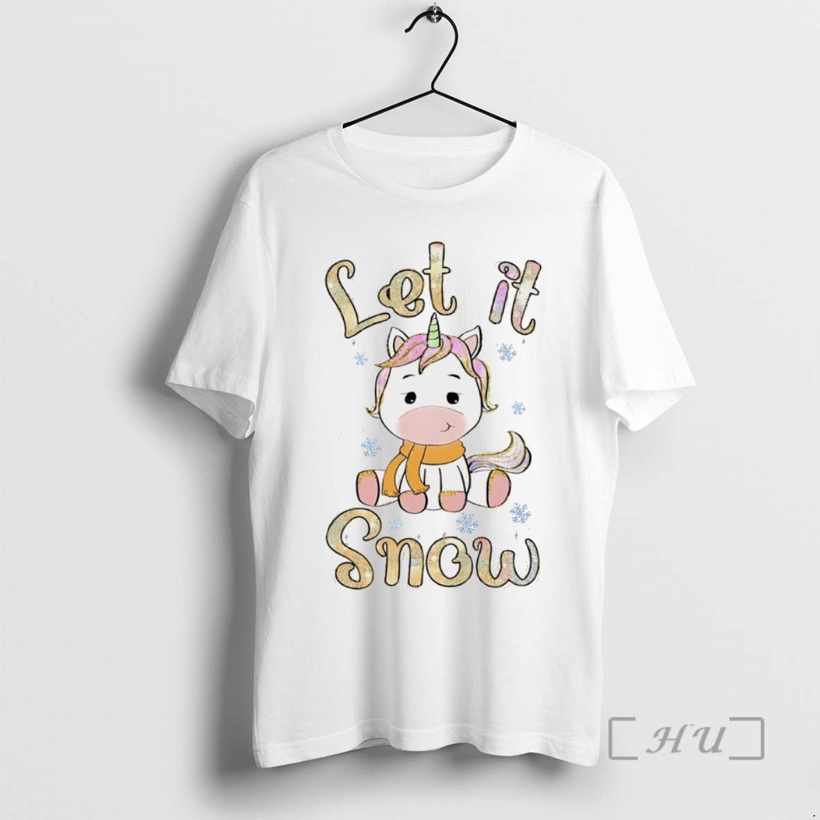 Officials Let It Snow Cute Unicorn Winter Holiday White