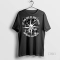Officials Let Your Past Be Your Compass But Never Your Anchor Skull Compass Premium Tee