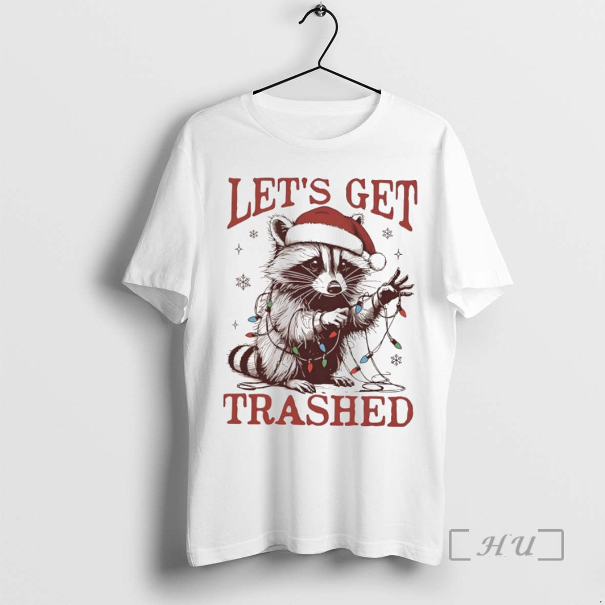 Officials Lets Get Trashed Christmas Raccoon T Shirt Sweater