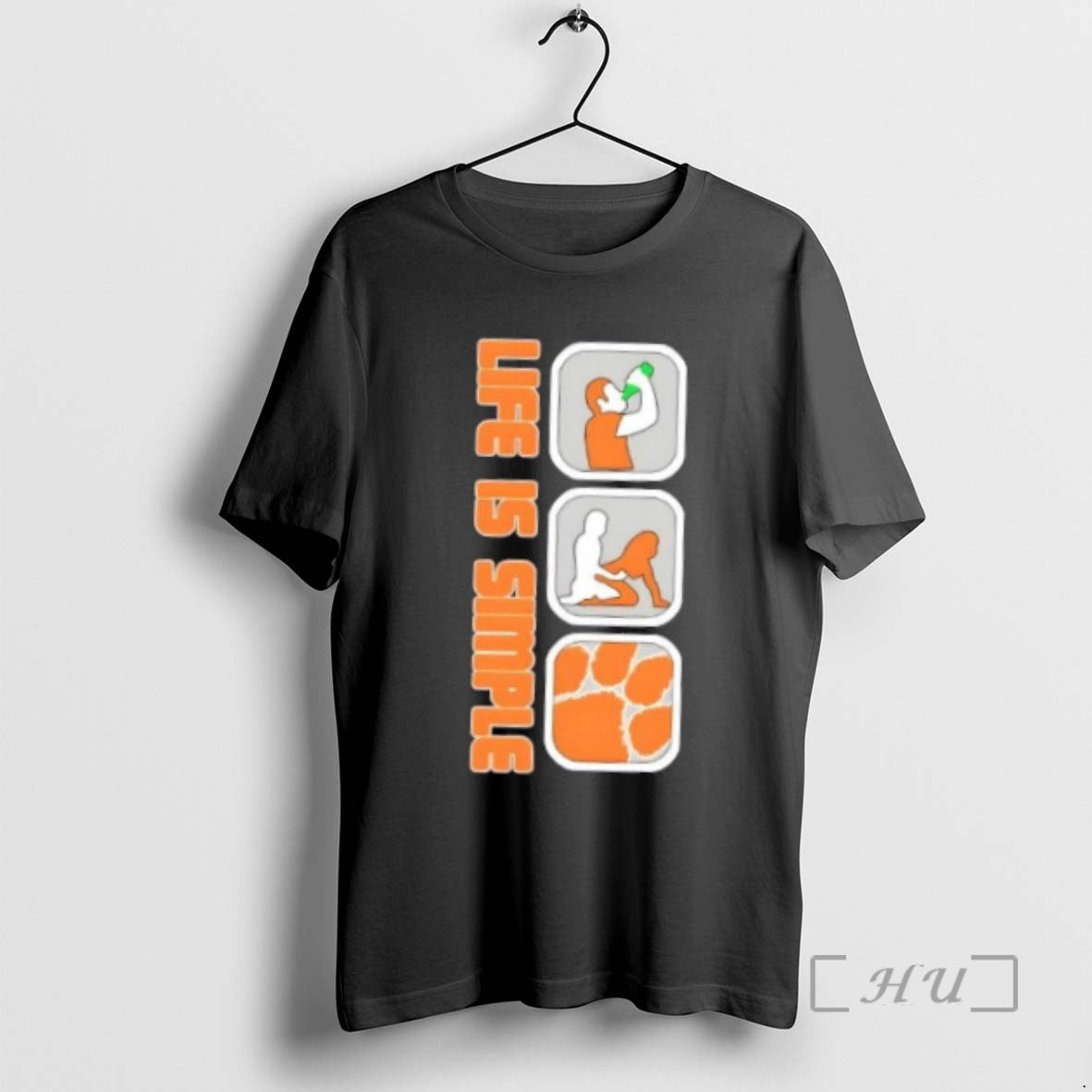 Officials Life Is Simple Clemson Tigers Tee Shirt Sweater