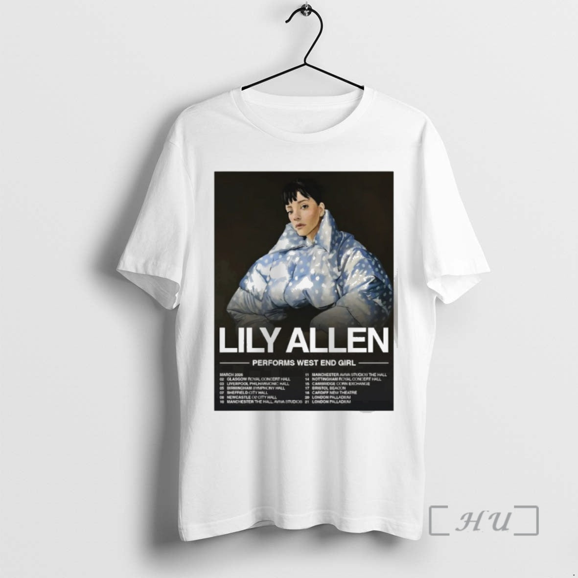Officials Lily Allen West End Girl Tour 2026 Performs West End Girl Premium T Shirts