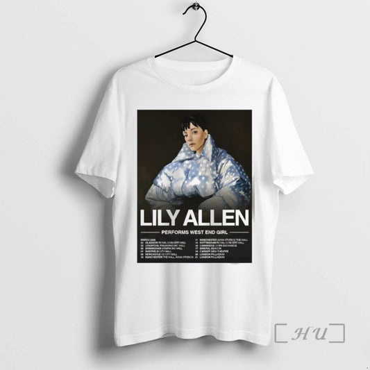 Officials Lily Allen West End Girl Tour 2026 Performs West End Girl Premium T Shirts