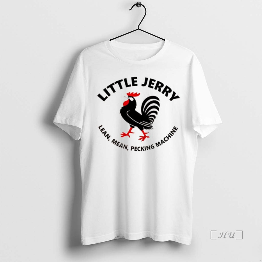 Officials Little Jerry Lean Mean Pecking Machine Rooster Graphic T Shirt Sweater