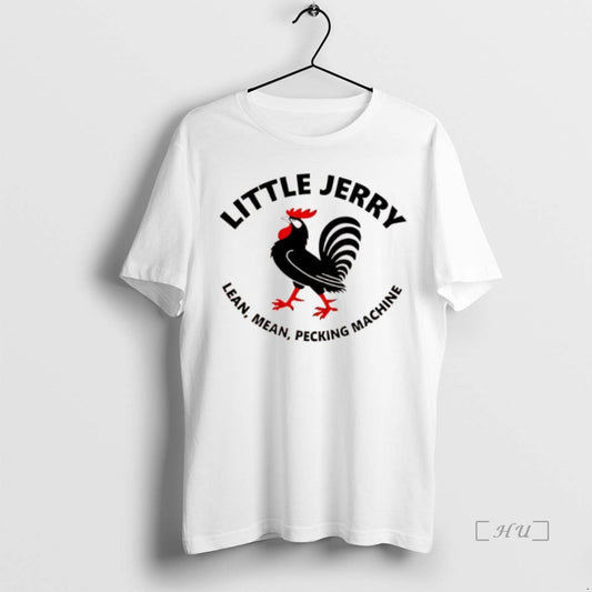 Officials Little Jerry Lean Mean Pecking Machine Rooster Graphic T Shirt Sweater