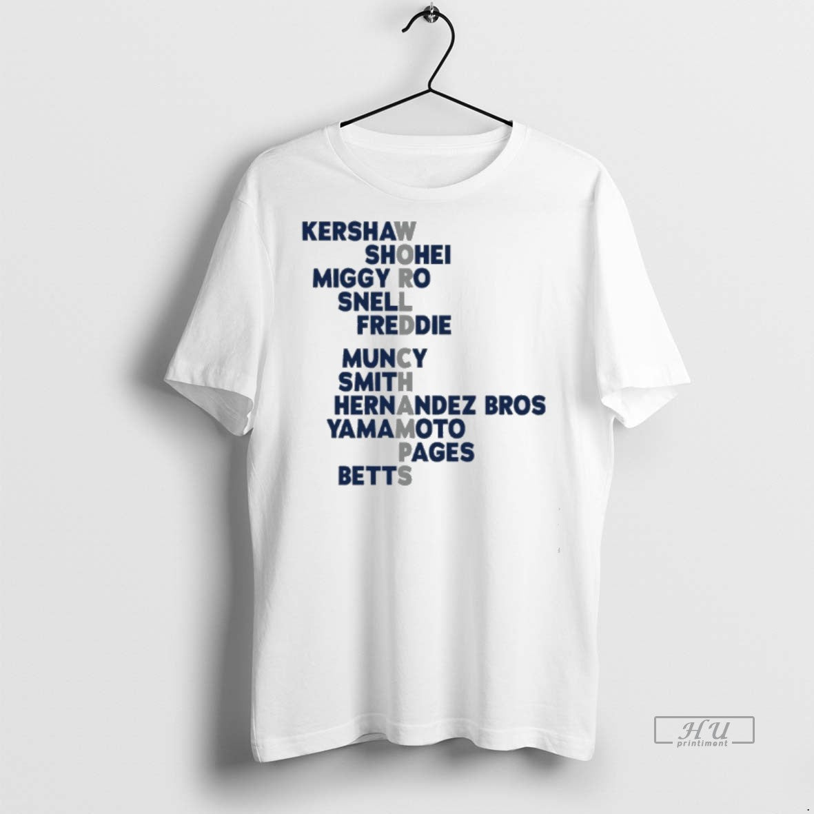 Officials Los Angeles Baseball 2025 World Champs Acrostic Players Names Premium Tee Shirt Sweater