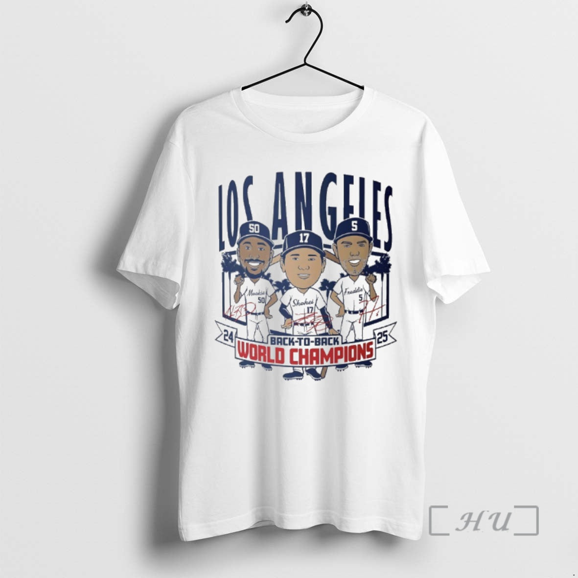 Officials Los Angeles Baseball Back To Back World Champs Caricatures