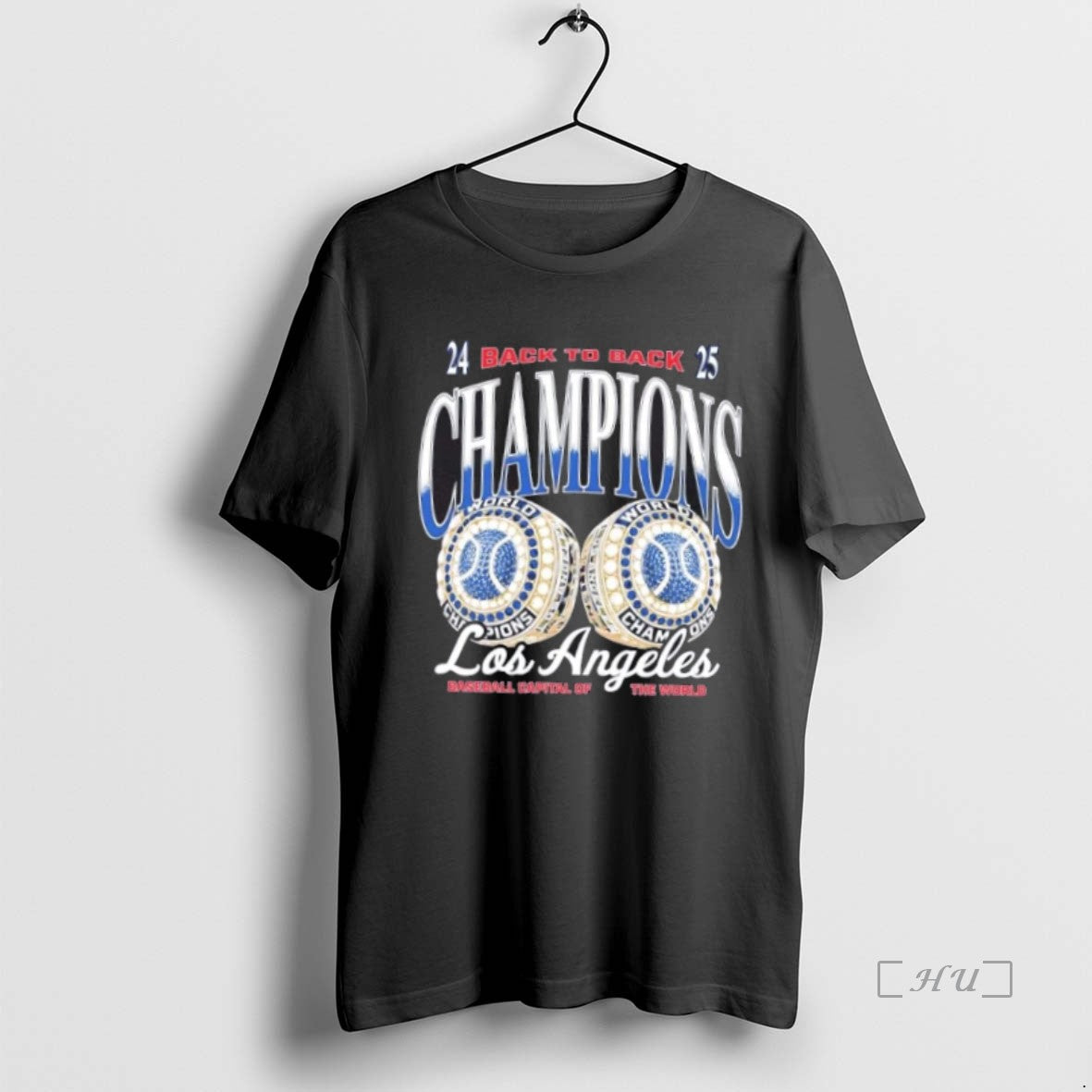 Officials Los Angeles Baseball Capital Of The World Champions 24 25 Back To Back Rings