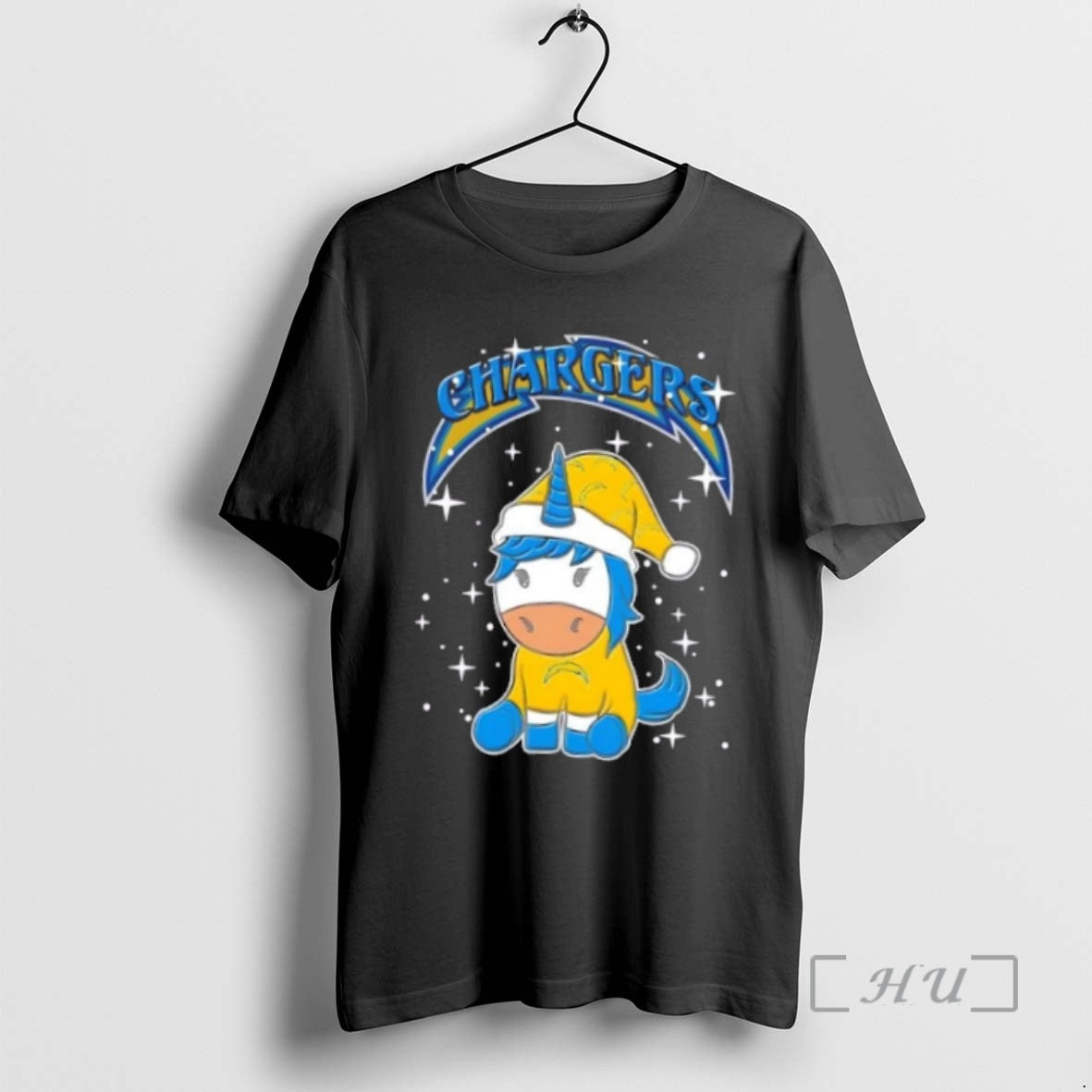 Officials Los Angeles Chargers Football X Unicorn Merry Christmas