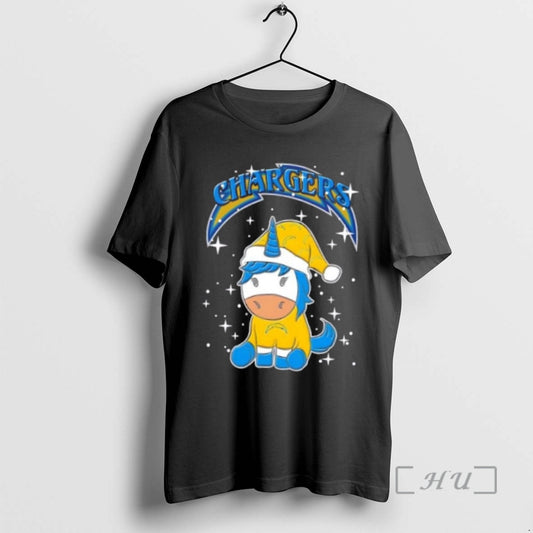 Officials Los Angeles Chargers Football X Unicorn Merry Christmas