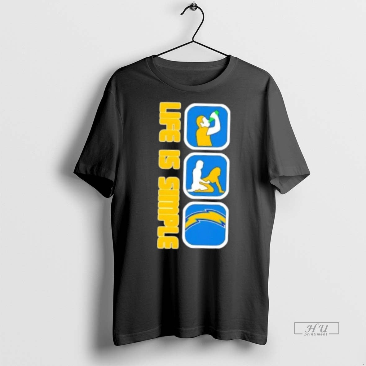 Officials Los Angeles Chargers Football Life Is Simple Premium Tee Shirt Sweater