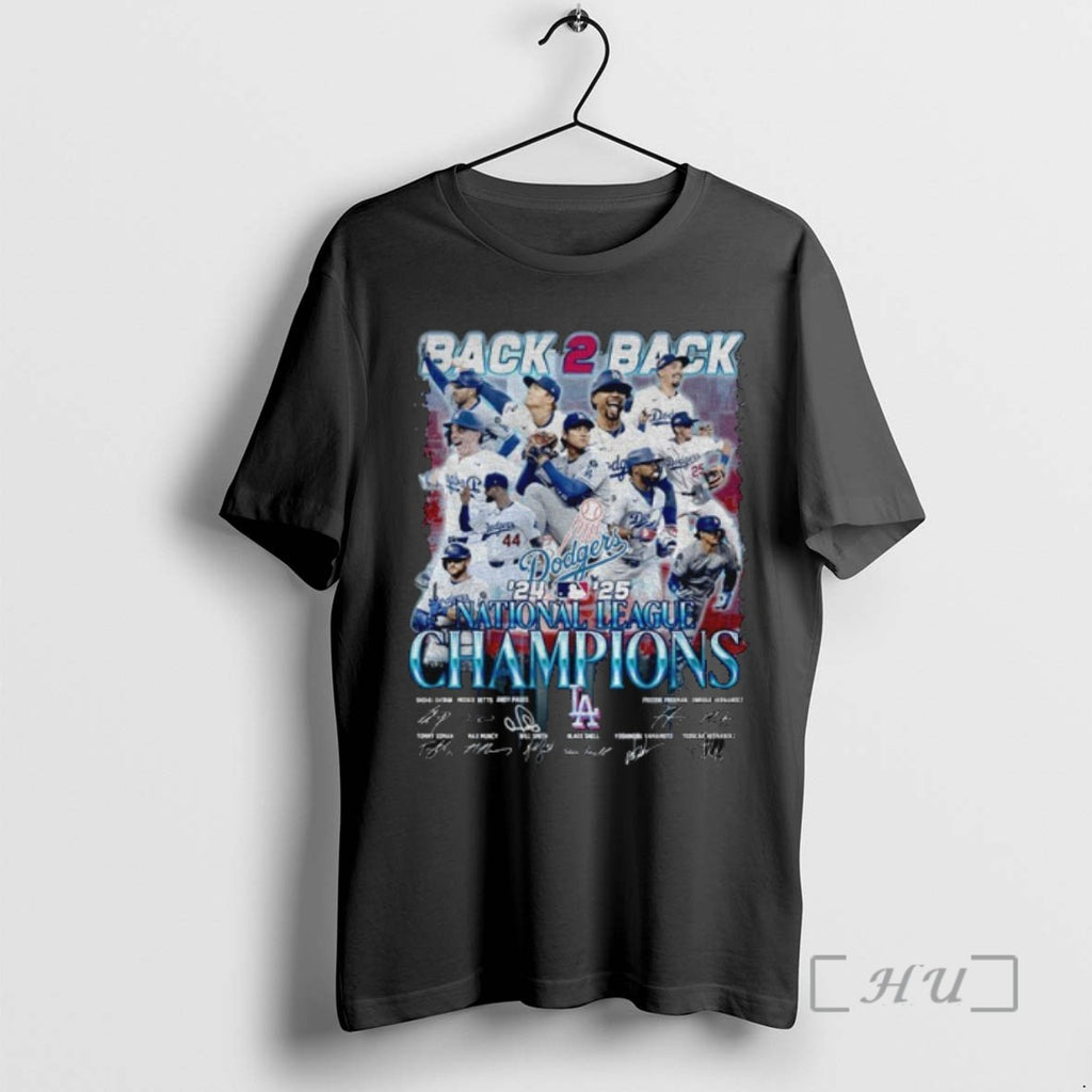 Officials Los Angeles Dodgers 2024 25 National League Champions Back 2 Back Signature