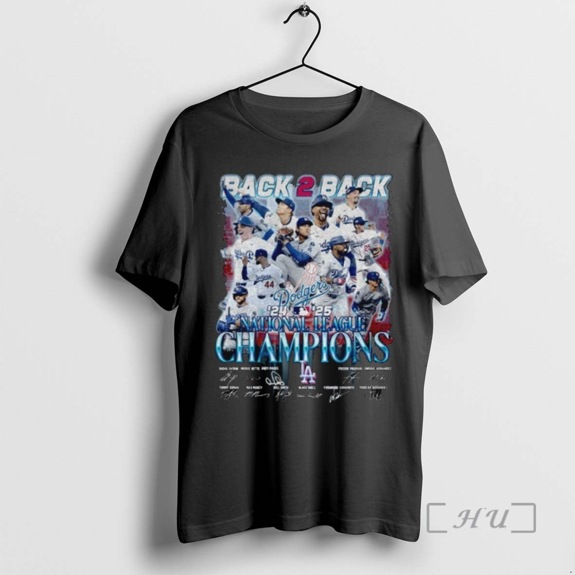 Officials Los Angeles Dodgers 2024 25 National League Champions Back 2 Back Signature