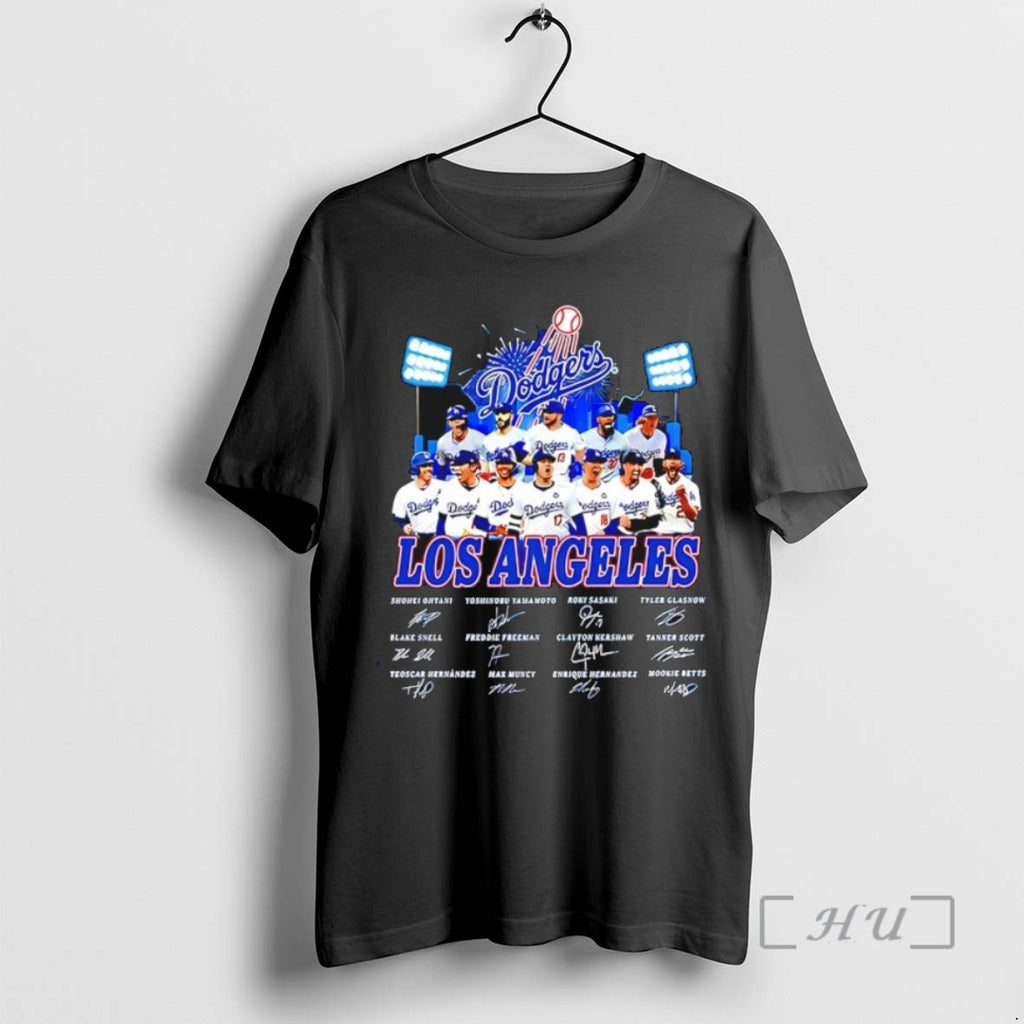 Officials Los Angeles Dodgers 2025 Nlcs Champions Players Signature T Shirt Sweater