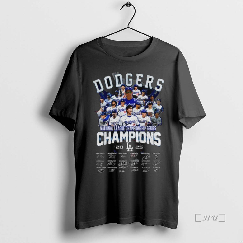 Officials Los Angeles Dodgers 2025 National League Championship Series Champions Signature T Shirt Sweater
